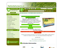 Tablet Screenshot of herbolariojacris.es